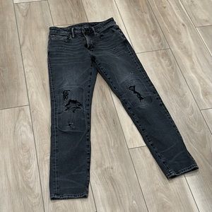 EUC Men’s American Eagle Brand Jeans Size 28 Waist 30 Length Black Denim 28/30